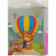 Мозаика из страз с ручкой мини 13,5х18 см. "Воздушный шар", Китай