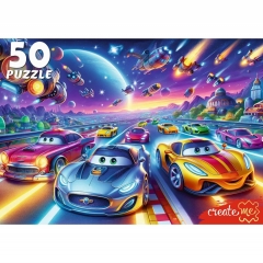 ПАЗЛЫ 50 элементов. КРУТОЙ ВИРАЖ В КОСМОСЕ, ООО "Рыжий Кот", РФ