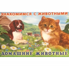 Знакомимся с животными. "ДОМАШНИЕ ЖИВОТНЫЕ" (горизонт), Изд-во "Фламинго", РФ