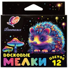 Мелки восковые 12 цв. "Фантазия",  ЛУЧ, РФ Мелки восковые 12 цв. "Фантазия",  ЛУЧ, РФ