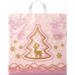 Пакет ПВД 40х42/45мкн. (25шт/уп) с петлевой ручкой "НГ. ЧУДЕСА", ООО "ИНТЕРПАК", РФ