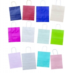 Пакет 22х27х11 см. бумажный однотонный "АССОРТИ", Китай