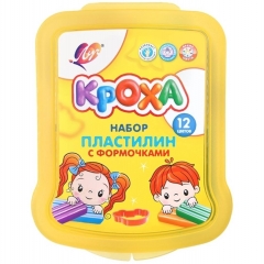Пластилин мягкий "Кроха" в контейнере 12 цв., ЛУЧ, РФ Пластилин мягкий "Кроха" в контейнере 12 цв., ЛУЧ, РФ