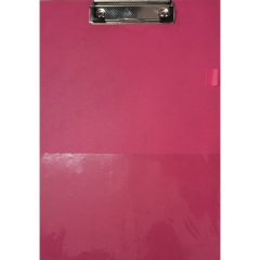 Планшет А4 с верхним зажимом и карманом, РОЗОВЫЙ, Китай
