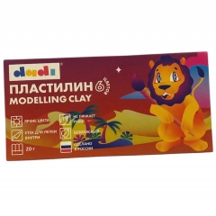 Пластилин  6 цв. 120 гр со стеком, DADI, РФ