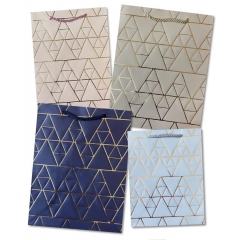 Пакет ЛЮКС 18х24х8см, "ТРЕУГОЛЬНИКИ" (Фольга) в асс., Китай