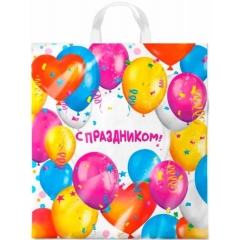 Пакет ПНД 38х42/40мкм., (25 шт/уп), с петлевой ручкой  ПАТИ, ООО "ИНТЕРПАК", РФ