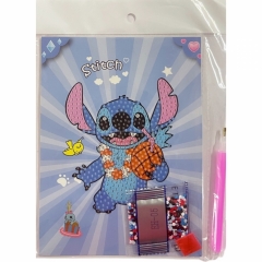 Мозаика из страз с ручкой мини 13,5х18 см. "Стич", Китай