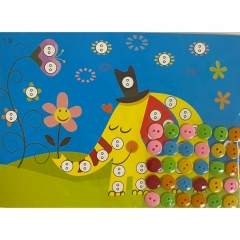 Мозаика из пуговиц мини 18х13 см. "СЛОН", Китай