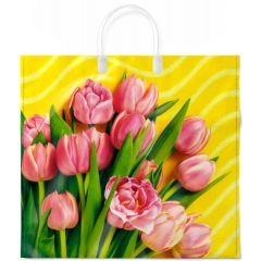 Пакет ПВД 37х34см./80мкм. (10шт), с пластик. ручкой  " МУЗА", ООО "ИНТЕРПАК",  РФ