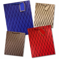 Пакет ЛЮКС 31х40х12см., "СТРОГИЙ ДИЗАЙН" (Фольга) в асс., Китай