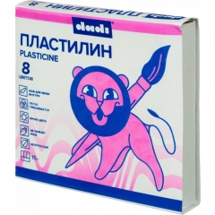 Пластилин  8 цв. 120 гр со стеком, DADI, РФ