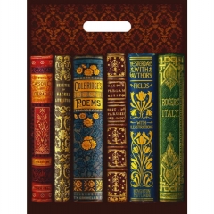 Пакет ПВД 30х40см./50мкм., (50шт/уп) с вырубной ручкой КНИГИ, РФ