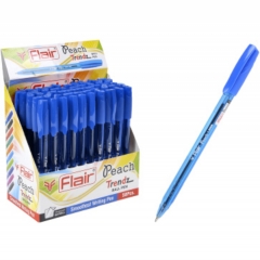 Ручка шарик. "Flair PEACH TRENDZ", пластик, 1,0 мм,синяя, Индия