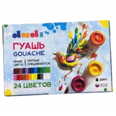Гуашь 24 цв. 20 мл. DADI, РФ