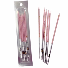 Свечи декор. прямые в крапинку, 15см. (6 шт)., Китай