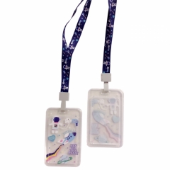 Бейдж на ленте с рисунком 7х11 см., КОСМОС, Китай