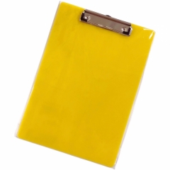 Планшет А4 с верхним зажимом (пластик), ЖЕЛТЫЙ, Китай