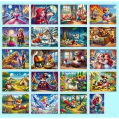 ПАЗЛЫ 54 элемента. ДОБРЫЕ СКАЗКИ/Микс. ООО "Рыжий Кот", РФ