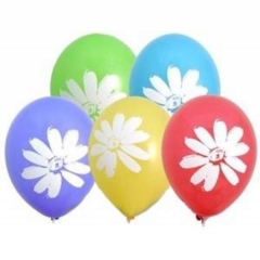 Шар 12 с рисунком РОМАШКИ (50шт), Бельгия