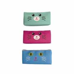 Пенал-косметичка мягкий Мордочка котика в асс., Китай