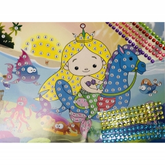 Мозаика из страз 26х19см., "МАЛЕНЬКАЯ РУСАЛОЧКА", Китай