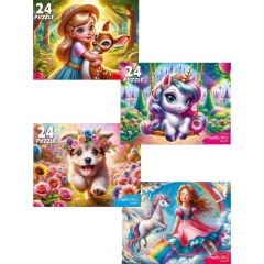 ПАЗЛЫ 24 элемента. ПАЗЛЫ ДЛЯ ДЕВОЧЕК. ООО "Рыжий Кот", РФ