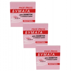 Бумага для заметок 100л., клеевой край, 51*51 мм, РОЗОВАЯ, Profit, РФ